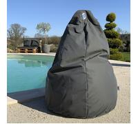 Housse pour pouf poire Gris anthracite 80 cm