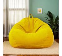 Housse pour Pouf sans Garnissage Velours Épais Souple Lavable Chambre Salon Bureau Terrasse Beanbags Rangement Jouets Peluches Adulte Teenagers,B,70 * 80cm