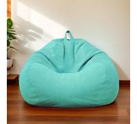 Housse pour Pouf sans Garnissage Velours Épais Souple Lavable Chambre Salon Bureau Terrasse Beanbags Rangement Jouets Peluches Adulte Teenagers,D,70 * 80cm