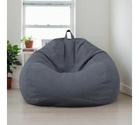Housse pour Pouf sans Garnissage Velours Épais Souple Lavable Chambre Salon Bureau Terrasse Beanbags Rangement Jouets Peluches Adulte Teenagers,G,110 * 120cm
