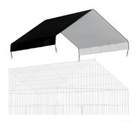 Housse pour poulailler 145 x 109 cm en tissu Oxford robuste pour grand poulailler, imperméable, protection contre le vent, la pluie, la neige, les UV, noir