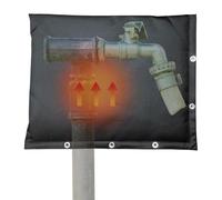 Housse Pour Préventeur De Refoulement - Protection Imperméable Contre Le Gel Des Tuyaux,Housses Anti-retour Isolées Extérieur, 2 Couches, 40x50 cm - Pour Pompe Robinets Vannes Et Puits En Extérieur