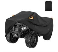 Housse pour Quad pour John Deere Gator Te/Te 4x2 2011-2020 2021 2022 2023 2024 2025 2026+, UV ATV Quad Cover avec Bandes Réfléchissantes 4 Roues Bâche Poussière Couverture Contre,A/Orange