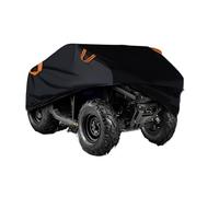Housse pour Quad - Protection Anti-UV avec Sangles Antivent, Bâche Extérieure Toutes Saisons pour Stationnement, Voyage ou Rangement, Conducteurs et Motards, Tissu Noir Premium