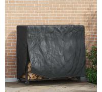 Housse pour range-bûches Uni Noir tissu Essentiels de Jardin jardin vidaXL vidaX