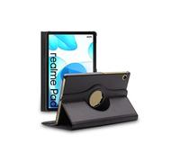 Housse pour Realme Pad 10.4 (2021) Support Rotatif 360 PU Cuir, Noir