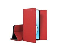 Housse pour Realme X50 5G / X3 Superzoom - etui coque pochette portefeuille + verre trempe - ROUGE MAGNET -