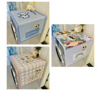 Housse pour Réfrigérateur Style Cartoon Coloré 23,6 p * 55,5 p en Coton Lin