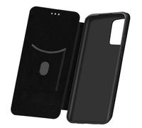 Housse pour Samsung A52 et A52s Clapet Porte-carte Dragonne Effet Carbone noir