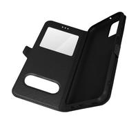 Housse pour Samsung Galaxy A03s et A02s avec Clapet Double Fenêtre Support Vidéo Noir