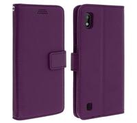 Housse pour Samsung Galaxy A10 Étui Folio Rangement Carte Support Vidéo Violet