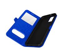 Housse pour Samsung Galaxy A13 4G avec Clapet Double Fenêtre Support Vidéo bleu