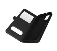 Housse pour Samsung Galaxy A13 4G avec Clapet Double Fenêtre Support Vidéo noir