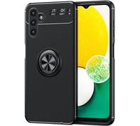 Housse pour Samsung Galaxy A13 5G Housse de protection à anneaux, à support et à clapet, noire