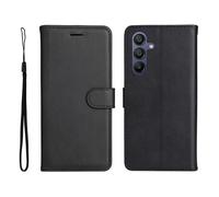 Housse pour Samsung Galaxy A16 5G 6.7"", Antichoc Coque Protection en Cuir PU Magnétique Flip Portefeuille Etui, Noir