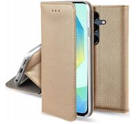 Housse Pour Samsung Galaxy A17 5g - Etui Coque Pochette Portefeuille + Film Ecran - Or Magnet