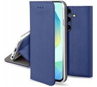 Housse Pour Samsung Galaxy A17 5g - Etui Coque Pochette Portefeuille + Verre Trempe - Bleu Magnet