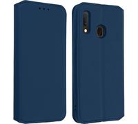 Housse pour Samsung Galaxy A20e Étui Folio Fonction Support Vidéo Bleu nuit