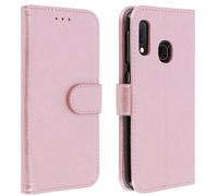 Housse pour Samsung Galaxy A20e Étui Porte-cartes Fonction Support Rose champagne
