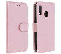 Housse Samsung Galaxy A20e Étui Porte-cartes Fonction Support rose gold