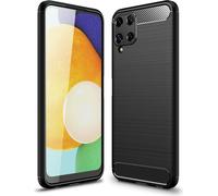 Housse pour Samsung Galaxy A22 4G Housse en silicone pour téléphone portable Couverture carbone