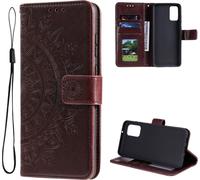Housse pour Samsung Galaxy A23 Housse téléphone portable Flip Case Cover Etui Mandala Brown