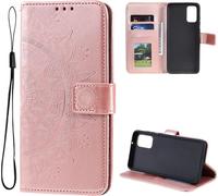 Housse pour Samsung Galaxy A23 Housse téléphone portable Flip Case Cover Etui Mandala or rose