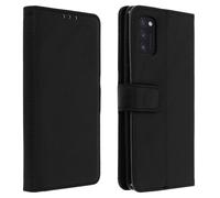 Housse pour Samsung Galaxy A41 Étui Folio Porte-carte Fonction Support Vidéo Noir