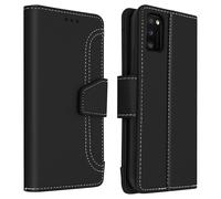 Housse pour Samsung Galaxy A41 Étui Folio Portefeuille Fonction Support noir