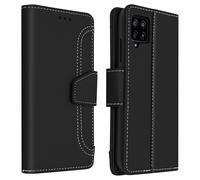 Housse pour Samsung Galaxy A42 5G Étui Folio Portefeuille Fonction Support Noir