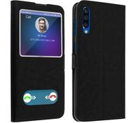 Housse pour Samsung Galaxy A50 - AVIZAR - Coque Souple - Protection Intégrale - Fonction Stand - Noir