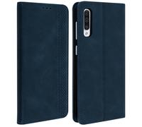 Housse pour Samsung Galaxy A50 Étui Coque Porte-cartes Support Bleu nuit