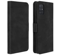 Housse pour Samsung Galaxy A51 Étui Folio Porte-cartes Fonction Support Noir