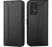 Housse pour Samsung Galaxy A52 4G/5G, A52s 5G Housse Flip Case pliable Housse de protection, Noir
