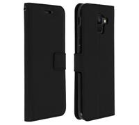 Housse Samsung Galaxy A6 Etui Folio Portefeuille Fonction Support Noir