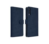 Housse pour Samsung Galaxy A70 Étui Portefeuille Support Stand Bleu nuit