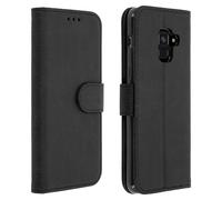 Housse pour Samsung Galaxy A8 Étui Folio Clapet Portefeuille Support Stand, Noir