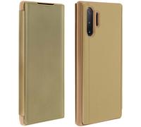 Housse pour Samsung Galaxy Note 10 Plus Clapet translucide Support Vidéo or