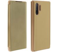Housse pour Samsung Galaxy Note 10 Plus Clapet translucide Support Vidéo or