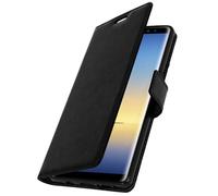Housse pour Samsung Galaxy Note 8 Étui Folio Portefeuille Fonction Support, Noir