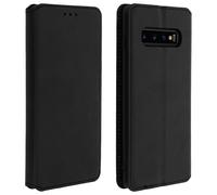 Housse Samsung Galaxy S10 Étui Folio Porte-carte Fonction Stand - Noir