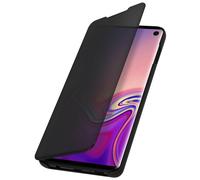 Housse pour Samsung Galaxy S10 Étui Miroir Clapet translucide Stand Vidéo Noir