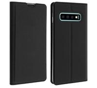 Dux Ducis Housse pour Samsung Galaxy S10 – Étui porte‑cartes avec fonction stand – Noir