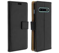 Avizar Housse smartphone Samsung Galaxy S10 Étui portefeuille Protection rigide Support vidéo Noir