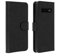 Housse pour Samsung Galaxy S10 Étui Portefeuille Support Stand Noir