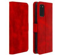 Housse pour Samsung Galaxy S20 Étui Folio Porte-cartes Fonction Support Rouge
