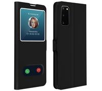 Avizar Housse Samsung Galaxy S20 – Protection double fenêtre, fonction support – Noir