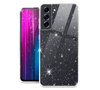 moex Sparky Case Coque de protection pour Samsung Galaxy S21 FE 5G avec effet pailleté en silicone transparent fin et doux