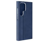 Housse pour Samsung Galaxy S24 Ultra Clapet Porte-carte Éco-cuir Nappa Bleu Nuit