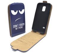 Housse Pour Samsung Galaxy S5 Mini Étui Wallet Cover 360 Case Bleu